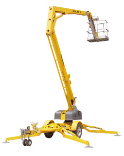 Articulated - Telescopic trailer-mounted aerial lifts aerial lifts from  35ft to 55ft – both indoor and outdoor use – HAULOTTE